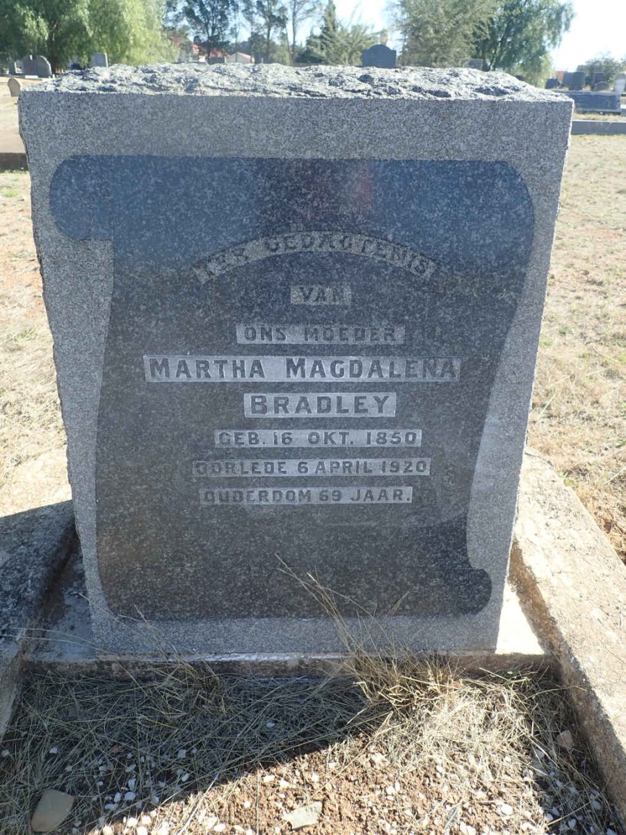 BRADLEY Martha Magdalena 1850-1920