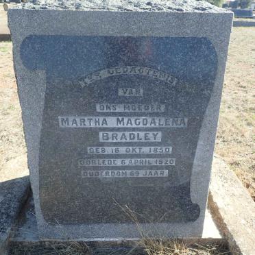 BRADLEY Martha Magdalena 1850-1920