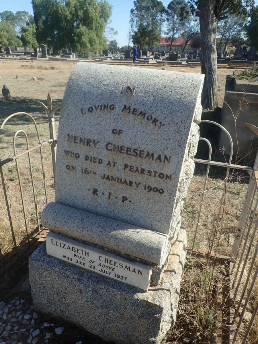 CHEESEMAN Henry -1900 &amp; Elizabeth -1937