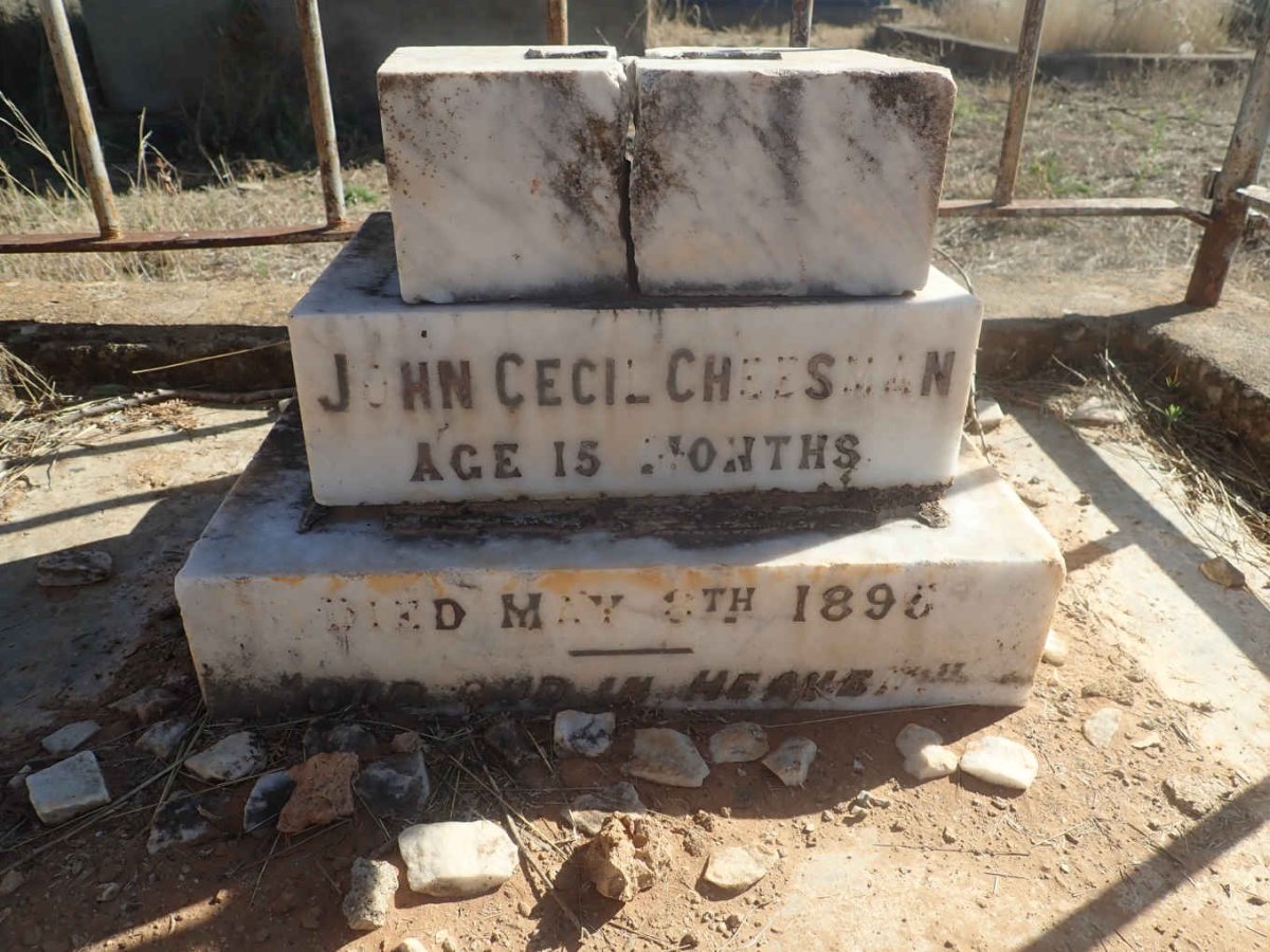 CHEESMAN John Cecil -1895