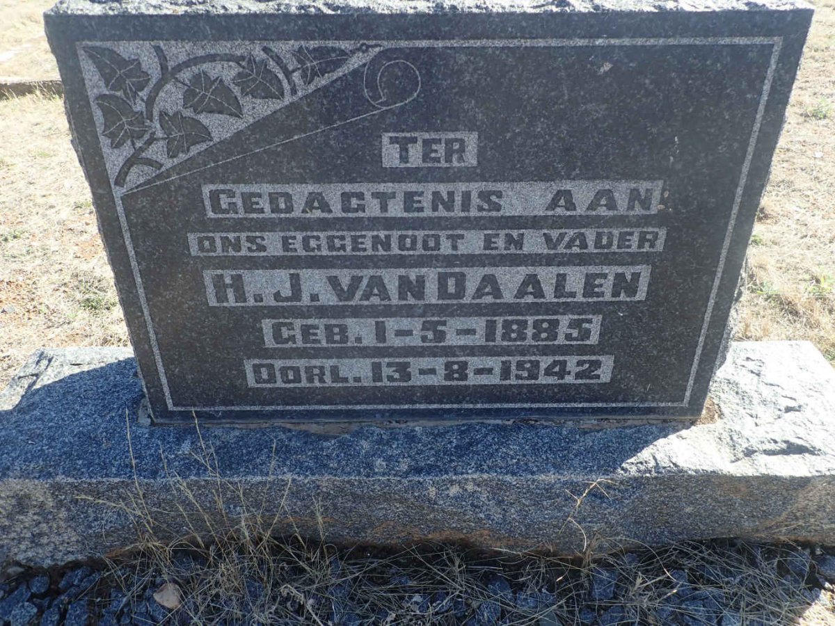 DAALEN H.J., van 1885-1942