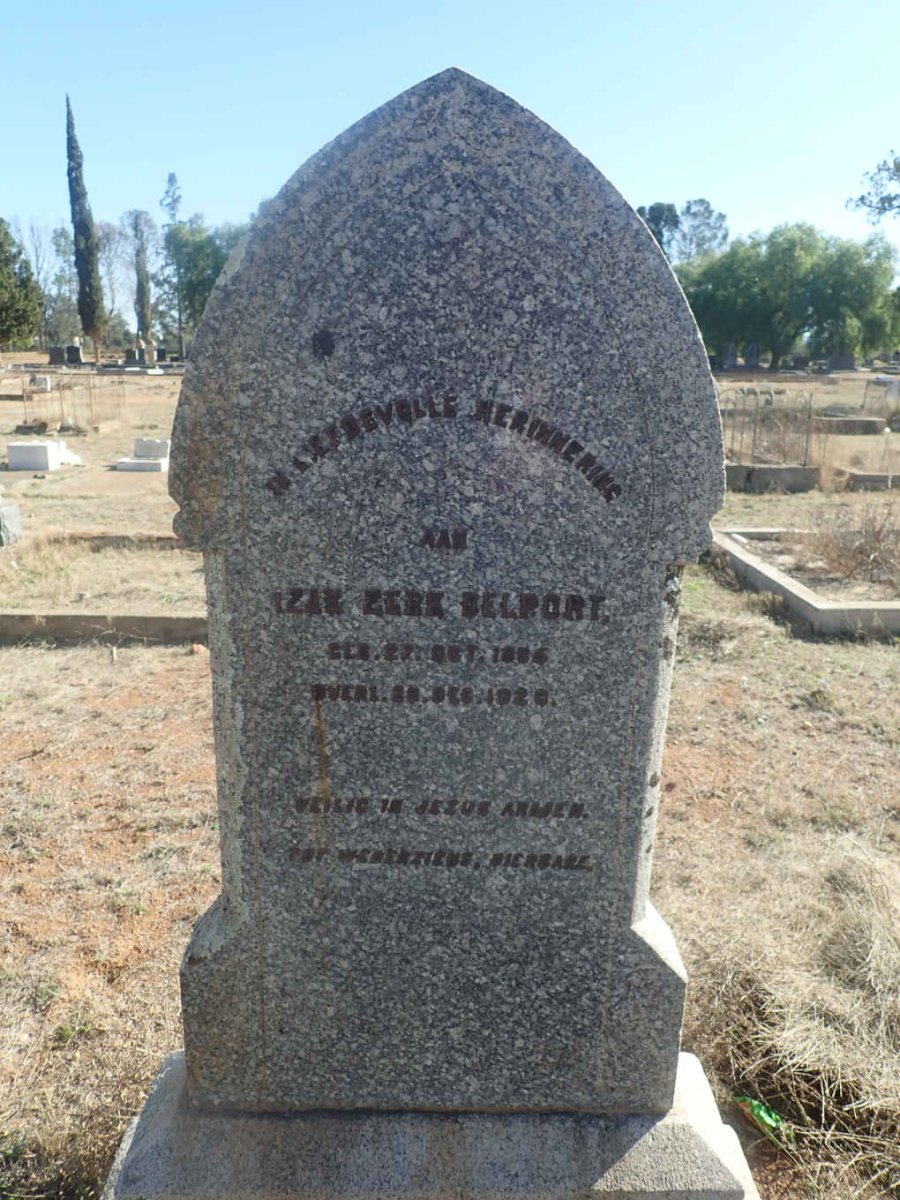 DELPORT Izak Zerk 1865-1920