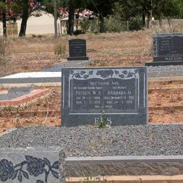 ELS Petrus W.A. 1890-1970 &amp; Barbara M. SNYMAN 1903-1978