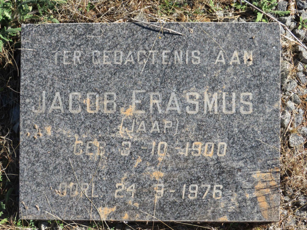ERASMUS Jacob 1900-1976