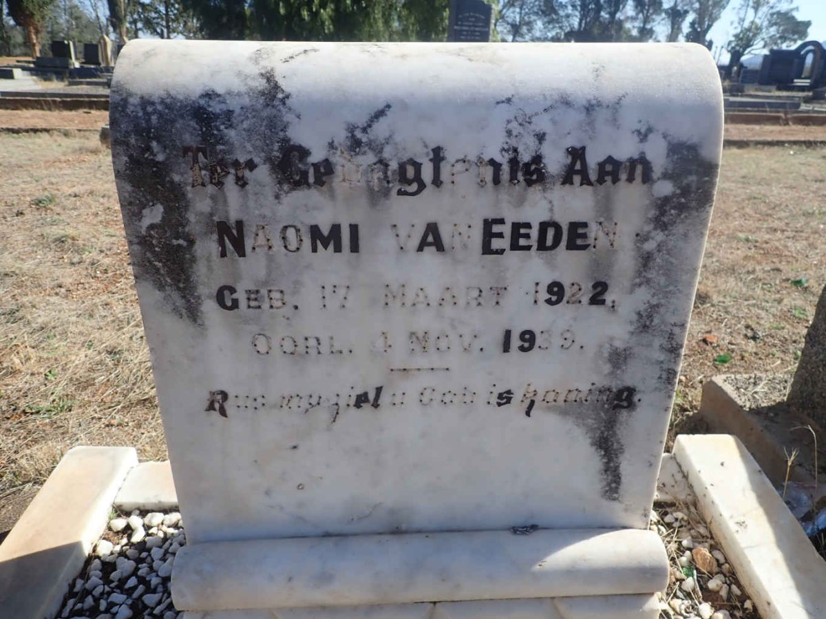 EEDEN Naomi, van 1922-1939