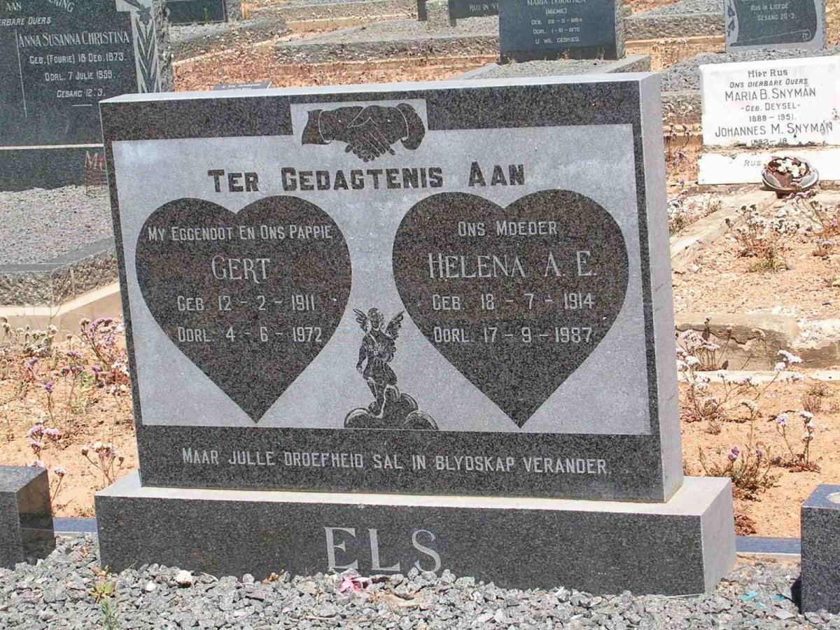 ELS Gert 1911-1972 &amp; Helena A.E. 1914-1987