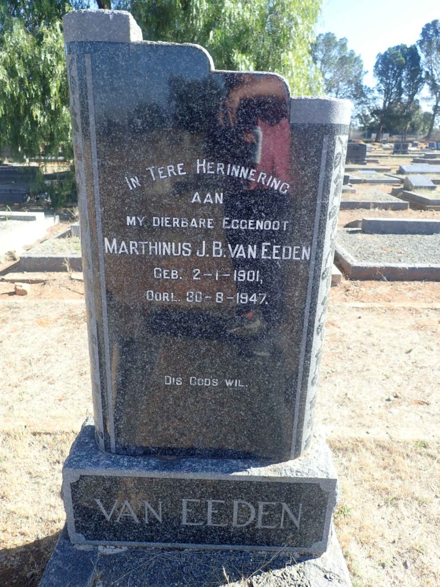 EEDEN Marthinus J.B., van 1901-1947