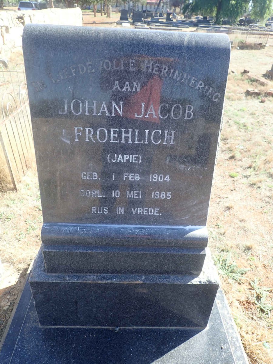 FROEHLICH Johan Jacob 1904-1985