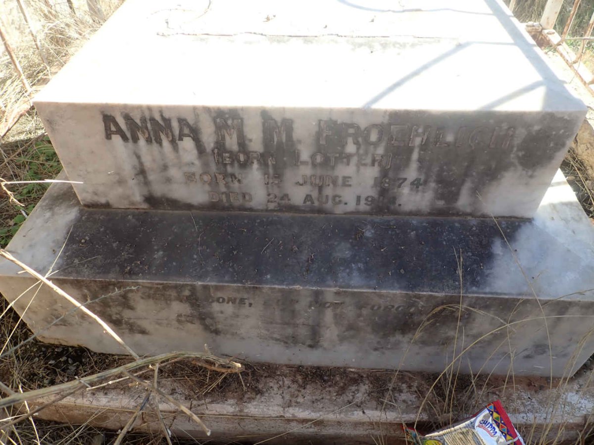 FROEHLICH Anna M.M. nee LOTTER 1874-1914