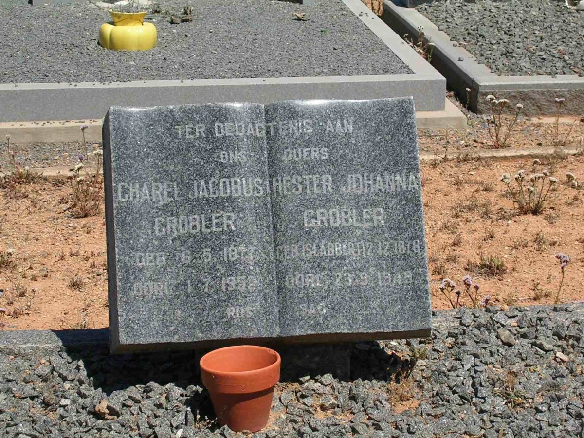 GROBLER Charel Jacobus 1877-1952 &amp; Hester Johanna SLABBERT 1878-1949