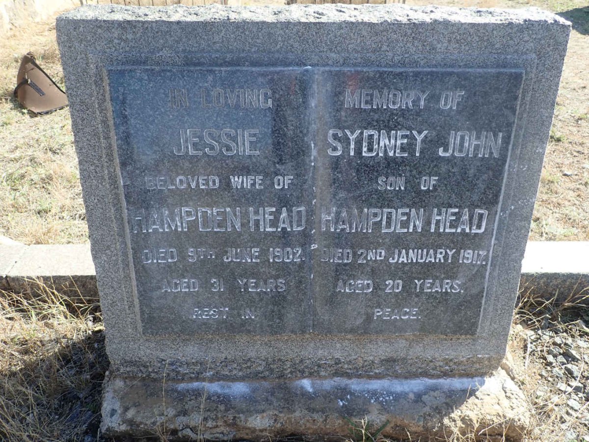 HEAD Jessie -1902 :: HEAD Sydney John -1917