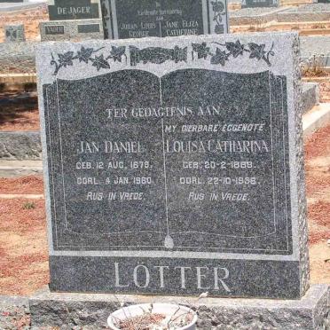 LÖTTER Jan Daniel 1879-1960 &amp; Louisa Catharina 1889-1956