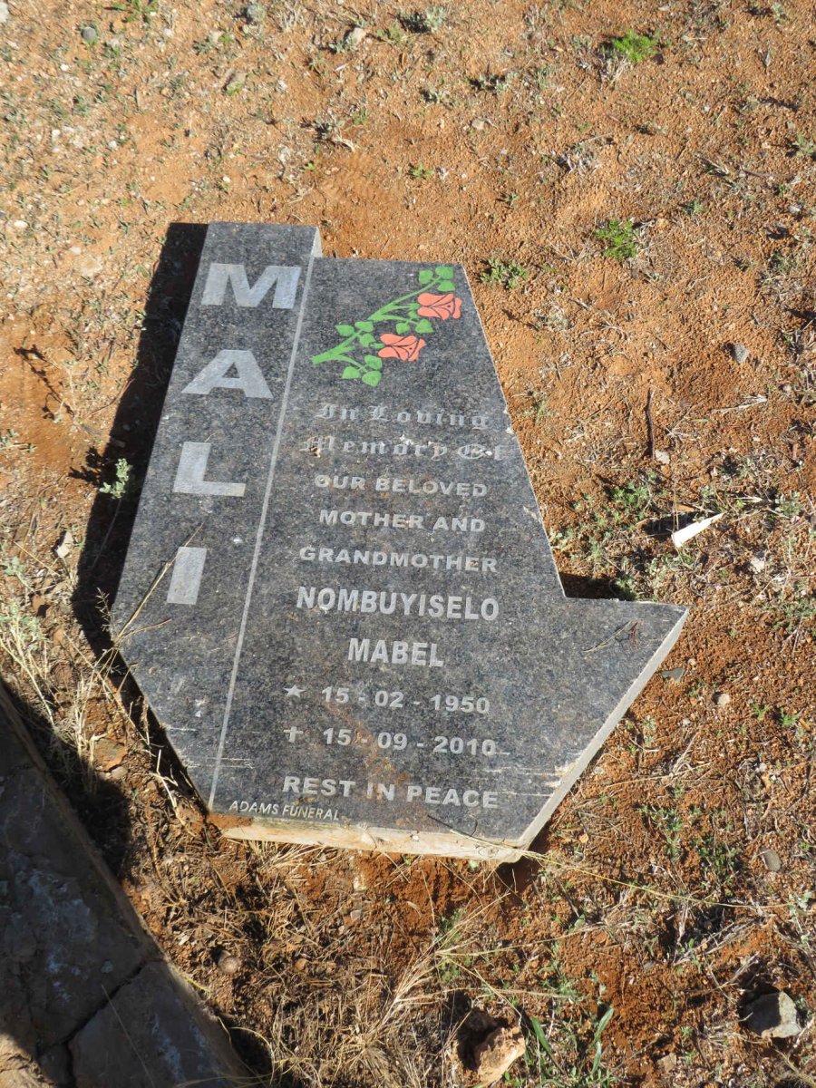 MALI Nombuyiselo Mabel 1950-2010