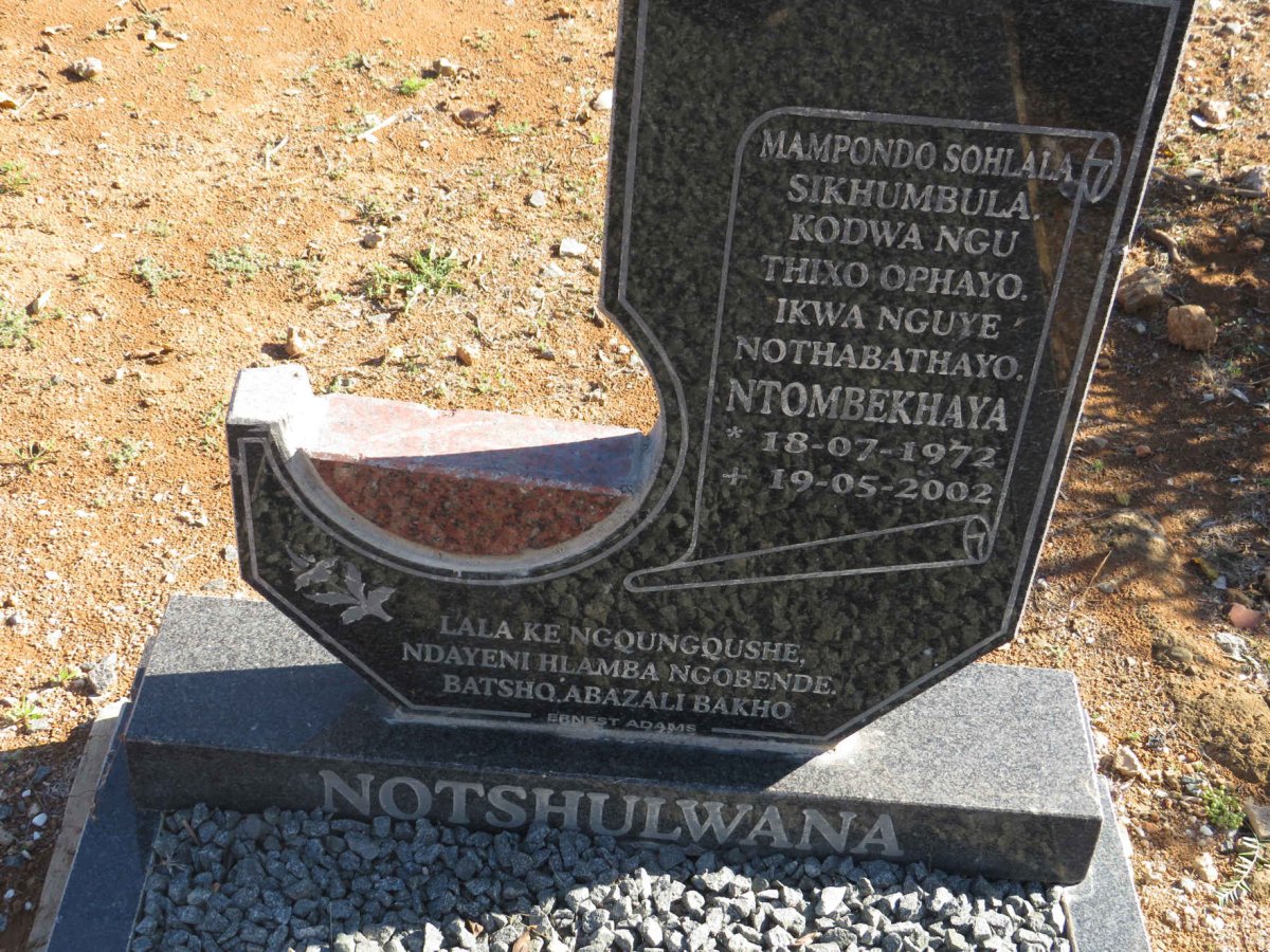 NOTSHULWANA Nothabathayo 1972-2002
