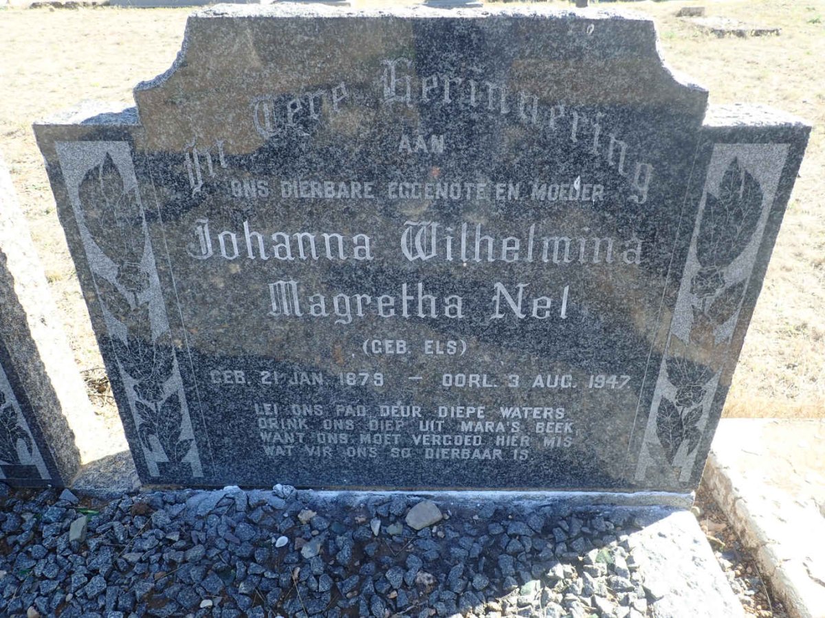 NEL Johanna Wilhelmina Magretha nee ELS 1879-1947