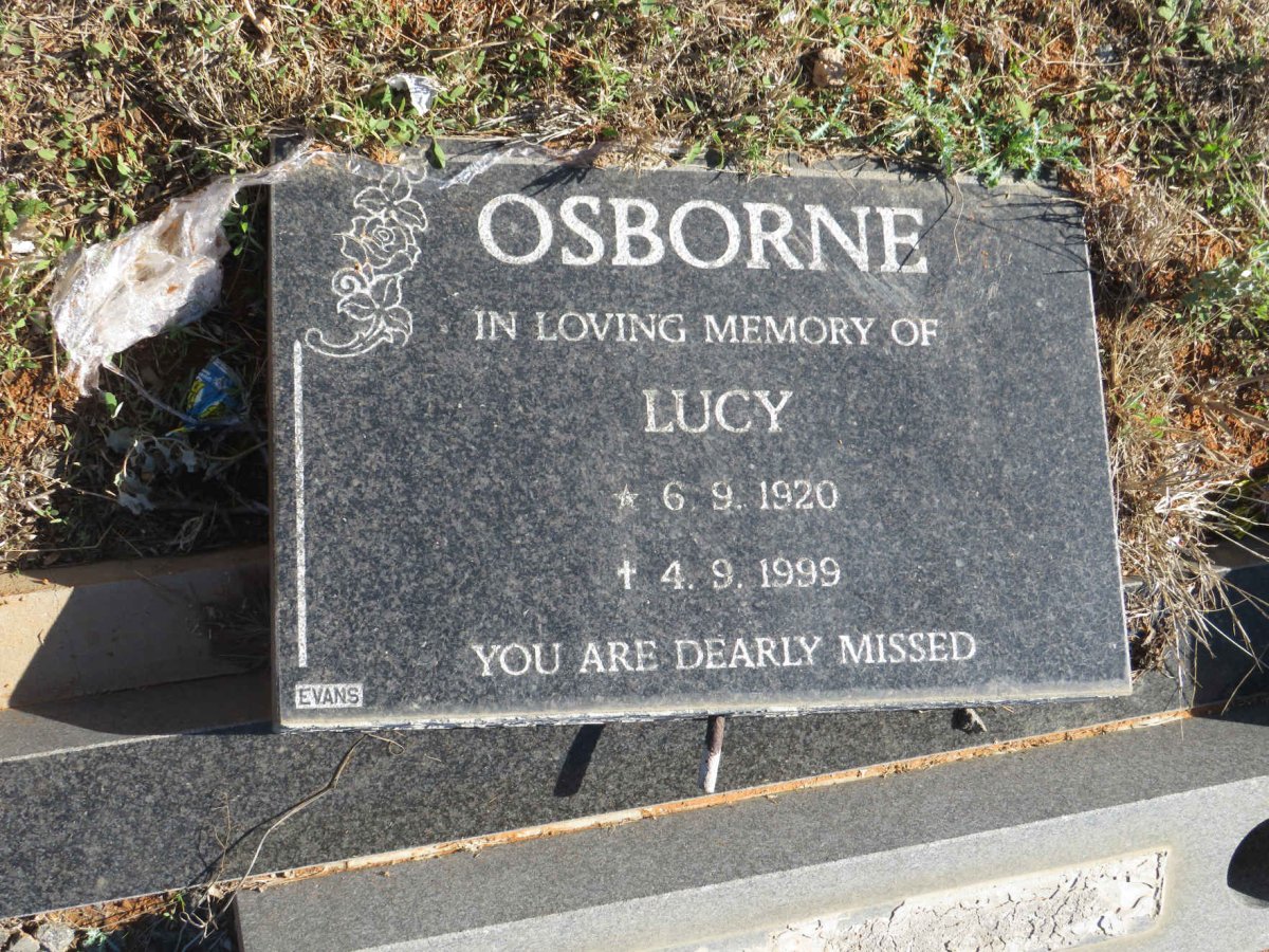 OSBORNE Lucy 1920-1999