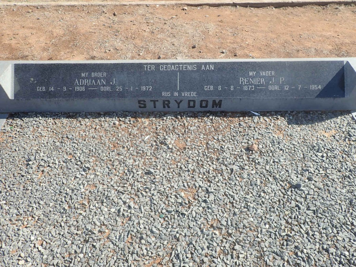 STRYDOM Renier J.P. 1873-1954 :: STRYDOM Adriaan J. 1906-1972