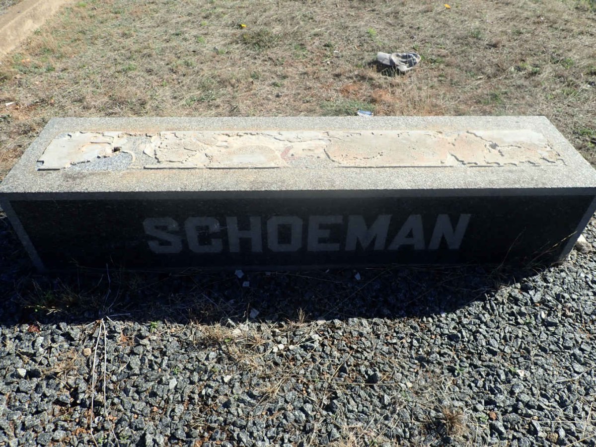 SCHOEMAN Johannes Frederick 1881-1966 &amp; Aletta Maria FOURIE 1879-1917