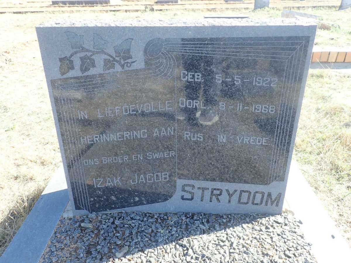 STRYDOM Izak Jacob 1922-1968