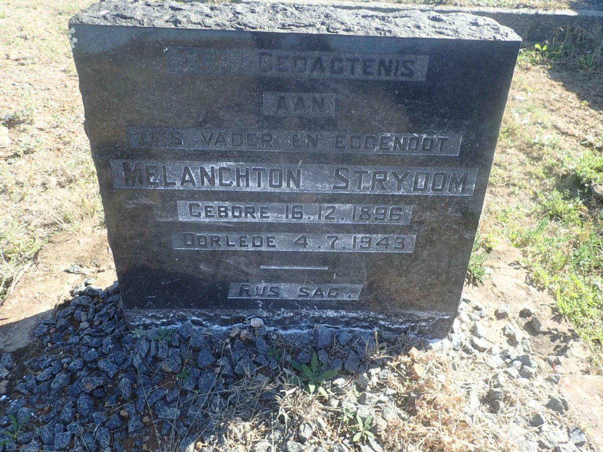 STRYDOM Malanchton 1896-1943