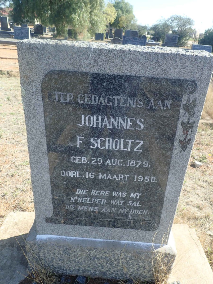 SCHOLTZ Johannes F. 1879-1950
