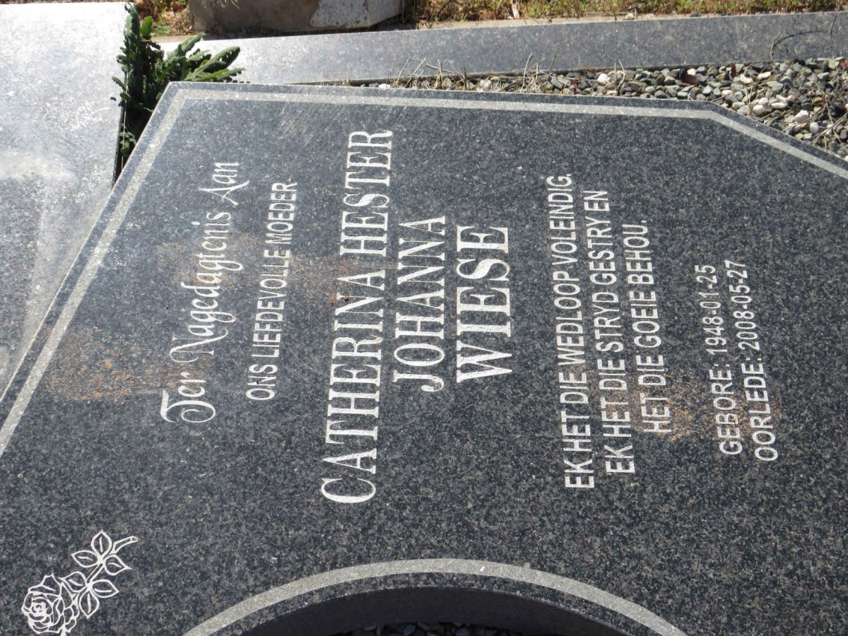 WIESE Catherina Hester Johanna 1948-2008