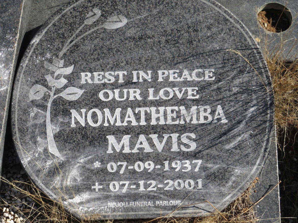 ? Nomathemba Mavis 1937-2001