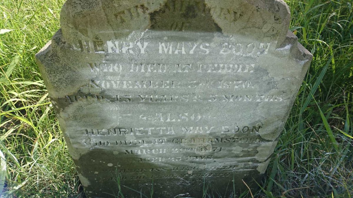 BOON Henry, MAYS -1870 :: BOON Henrietta, MAY -1871