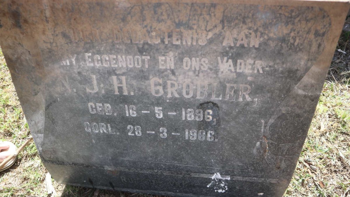 GROBLER N.J.H. 1896-1966