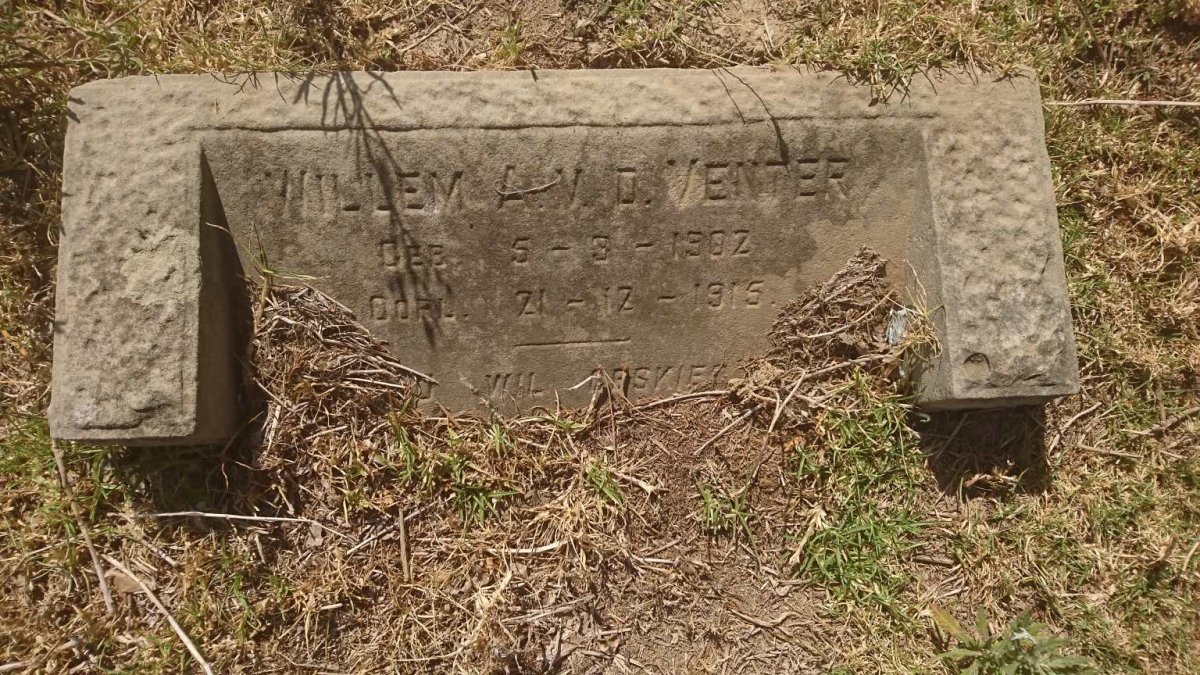 VENTER Willem A., v.d. 1902-1915