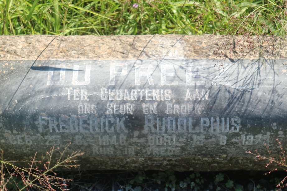 PREEZ Frederick Rudolphus, du 1946-1973