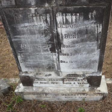 BENNETT Thomas William 1856-1916 &amp; Deborah Amy GLASS 1858-1931 :: BENNETT Ella Mona -1919 :: BENNETT Margaret Joan -1925