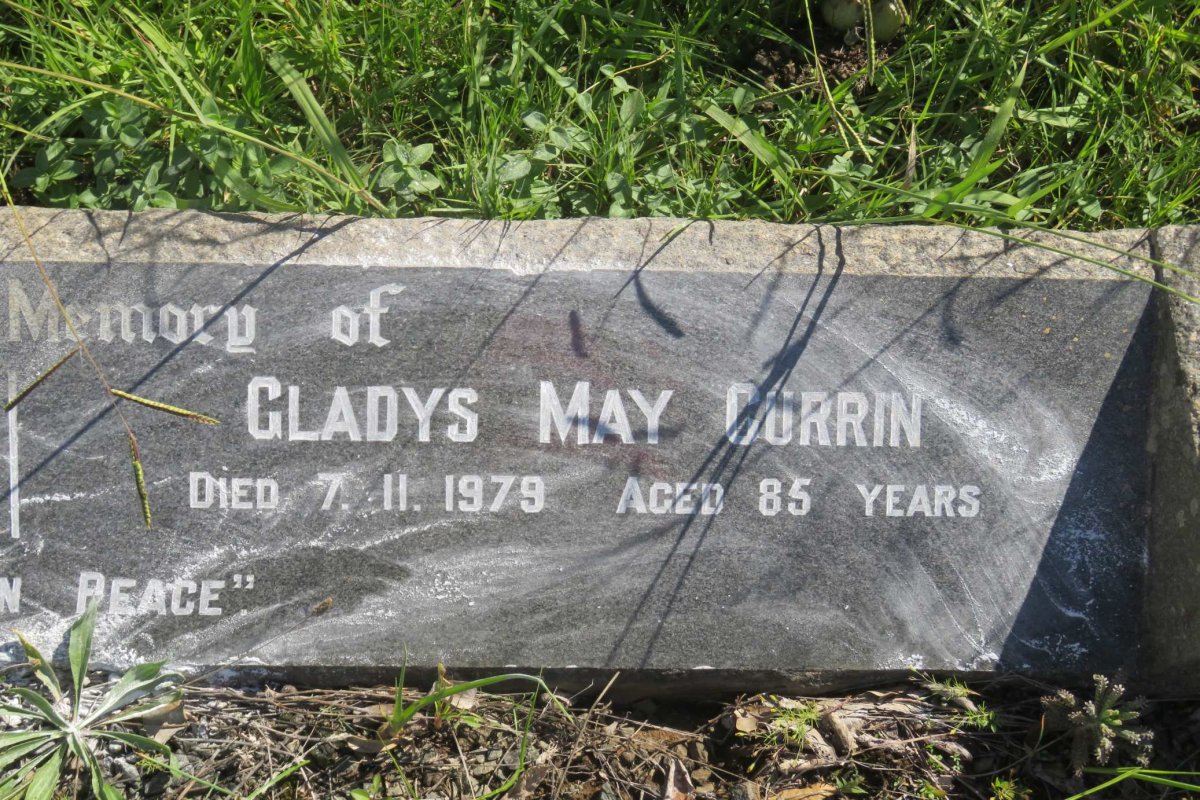 CURRIN Gladys May -1979