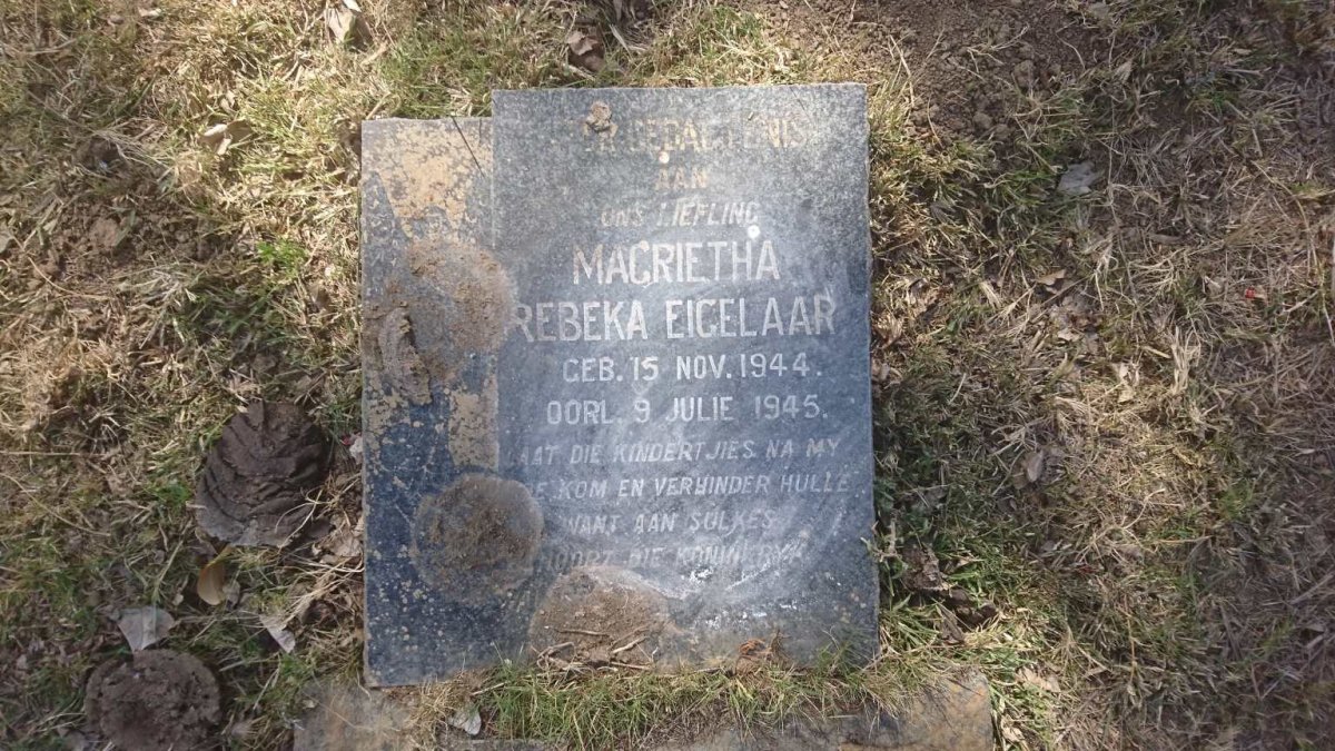 EIGELAAR Magrietha Rebeka 1944-1945