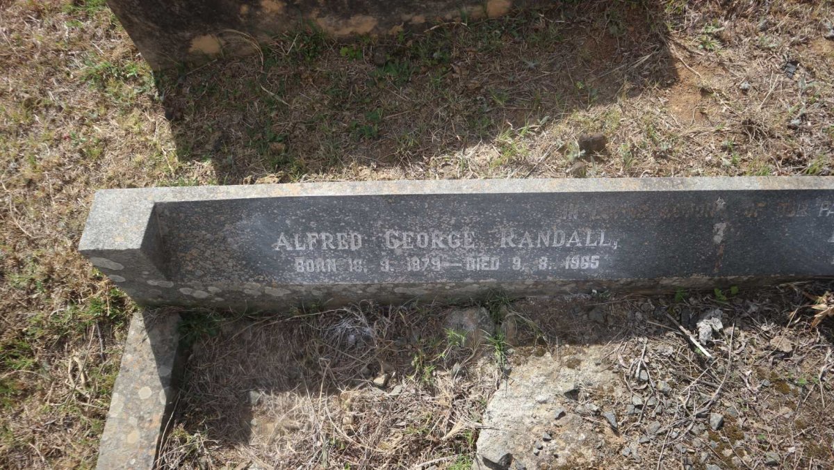 RANDALL Alfred George 1879-1965 &amp; Ethel Doreen 1897-1967