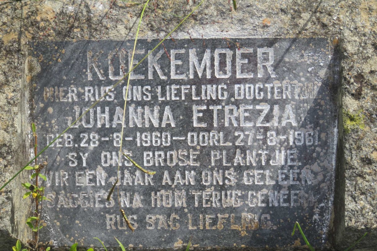 KOEKEMOER Johanna Etrezia 1960-1961