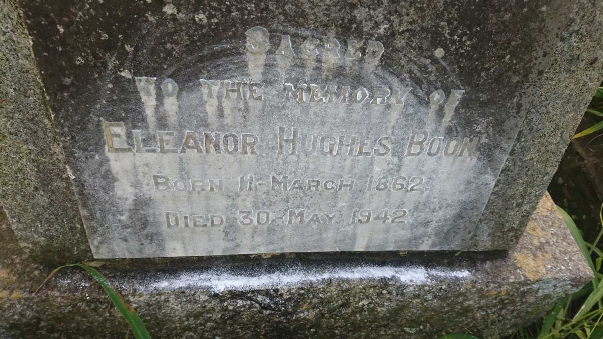 BOON Eleanor Hughes 1862-1942