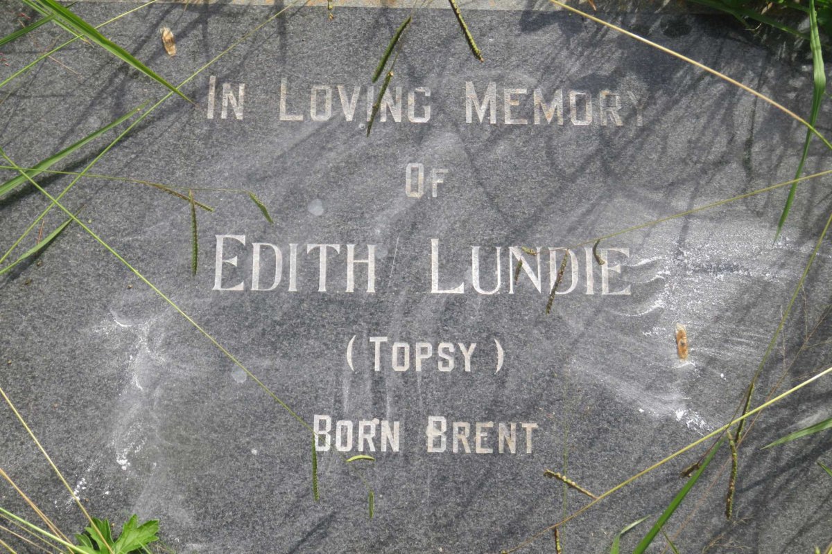 LUNDIE Edith nee BRENT