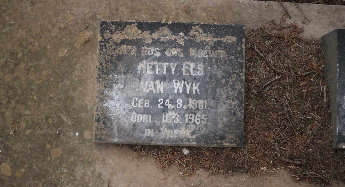 WYK Hetty Els, van 1901-1965
