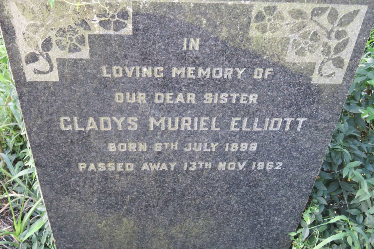 ELLIOTT Gladys Muriel 1899-1962