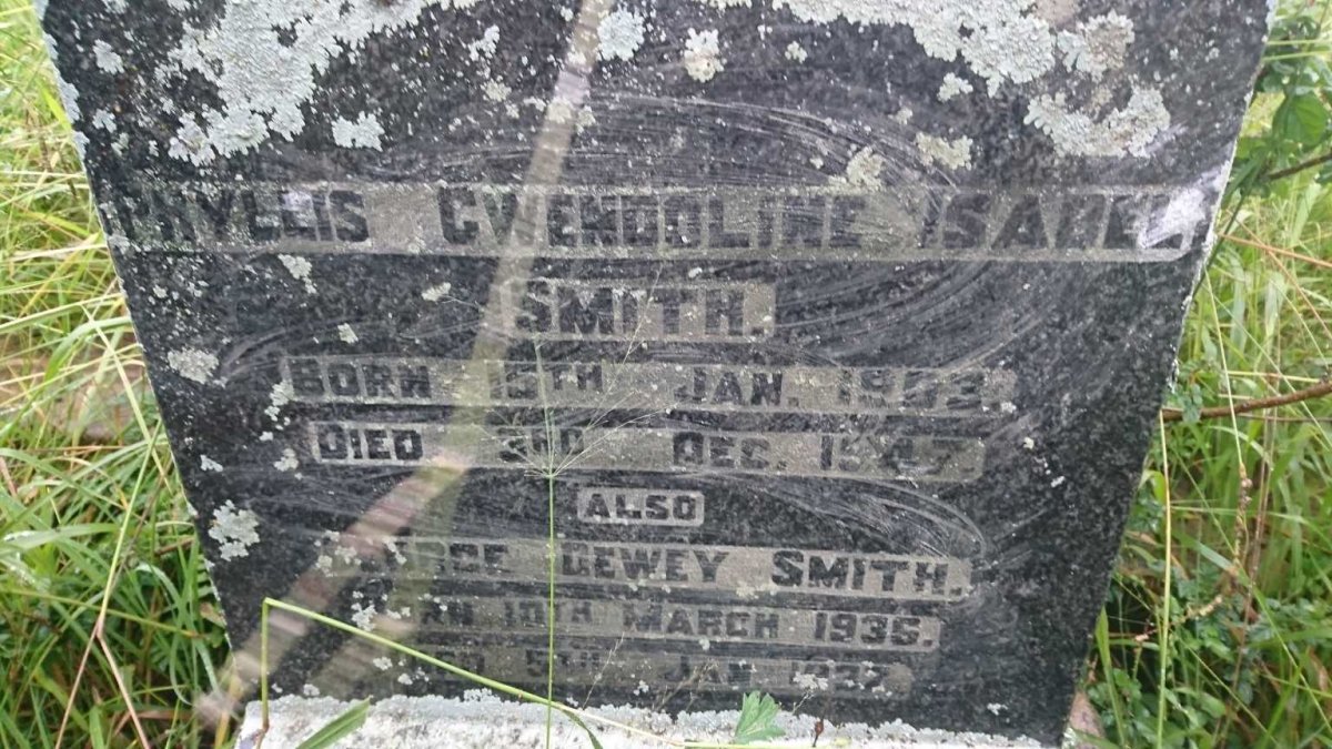 SMITH Phyllis Gwendoline Isabel 1903-1947 :: SMITH George Dewey 1936-1937