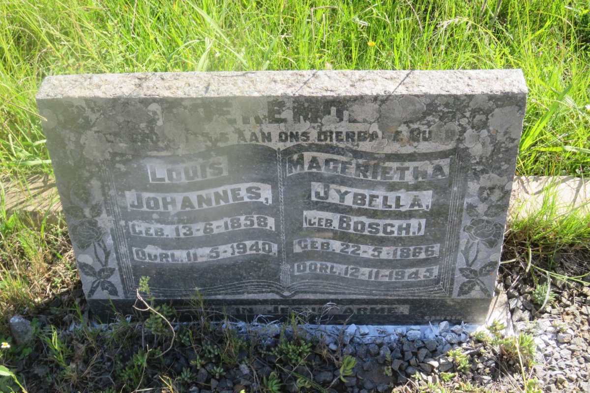 KOEKEMOER Louis Johannes 1858-1940 &amp; Magerietha Jybella BOSCH 1866-1945