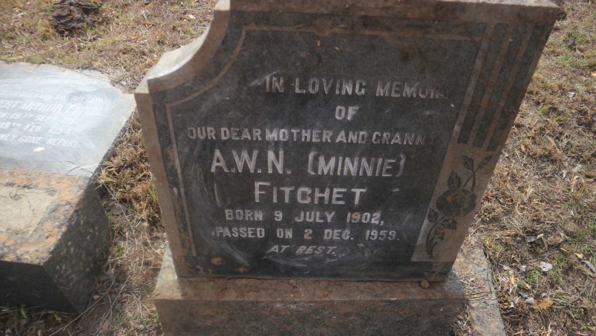 FITCHET A.W.N. 1902-1959