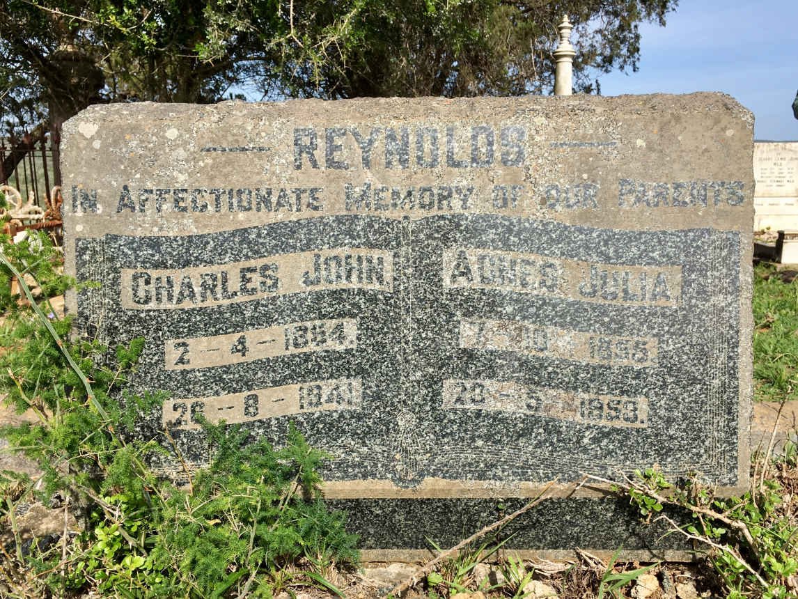 REYNOLDS Charles John 1854-1941 &amp; Agnes Julia 1855-1953
