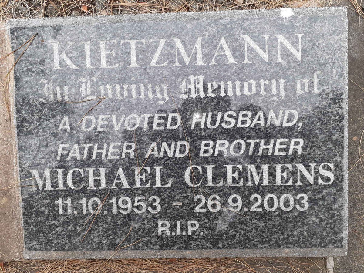 KIETZMANN Michael Clemens 1953-2003