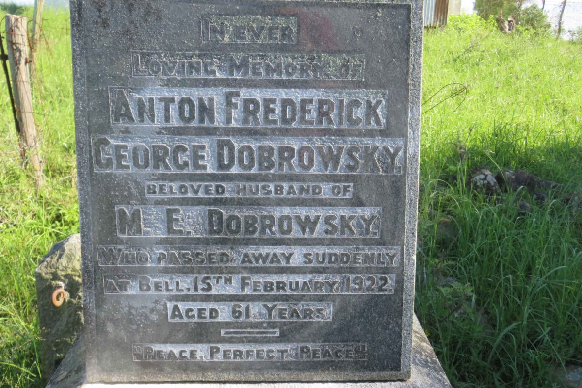 DOBROWSKY Anton Frederick George -1922