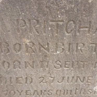 PRITCHARD M. nee BIRT 1810-1890