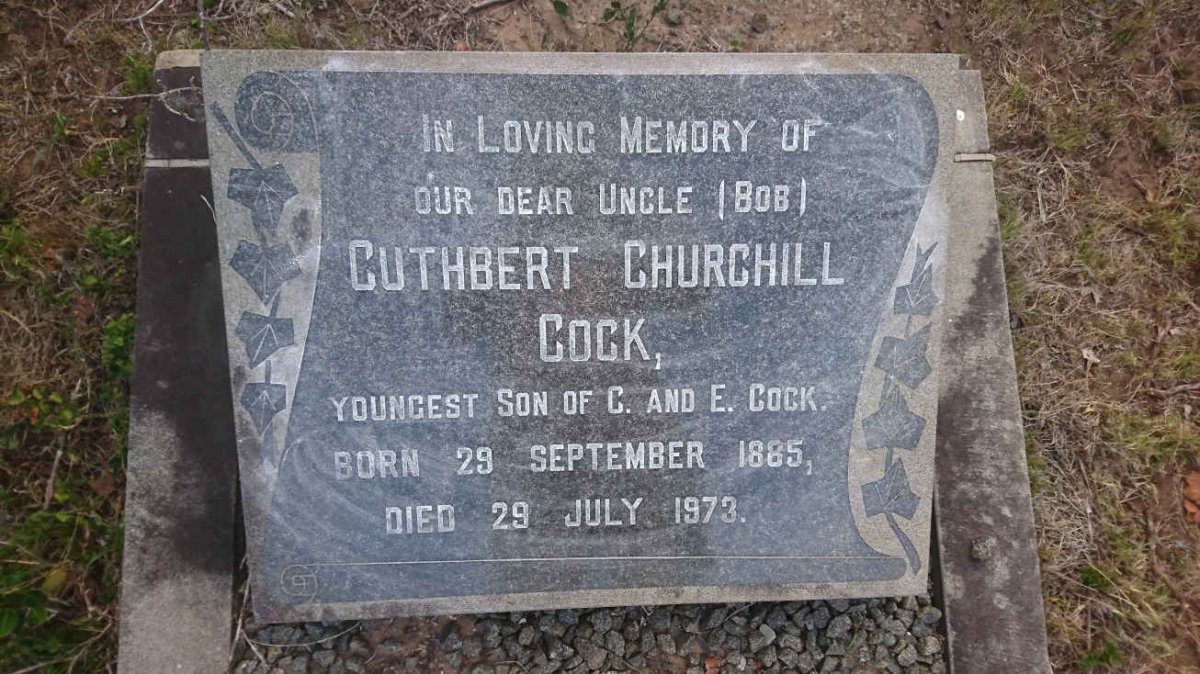 COCK Cuthbert Churchill 1885-1973