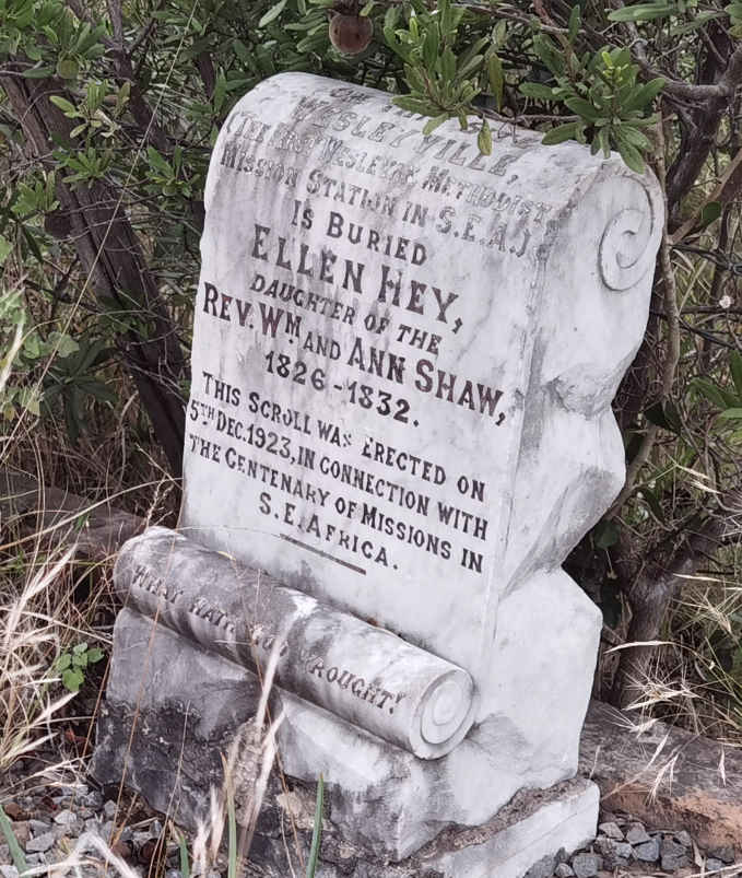 SHAW Ellen Hey 1826-1832