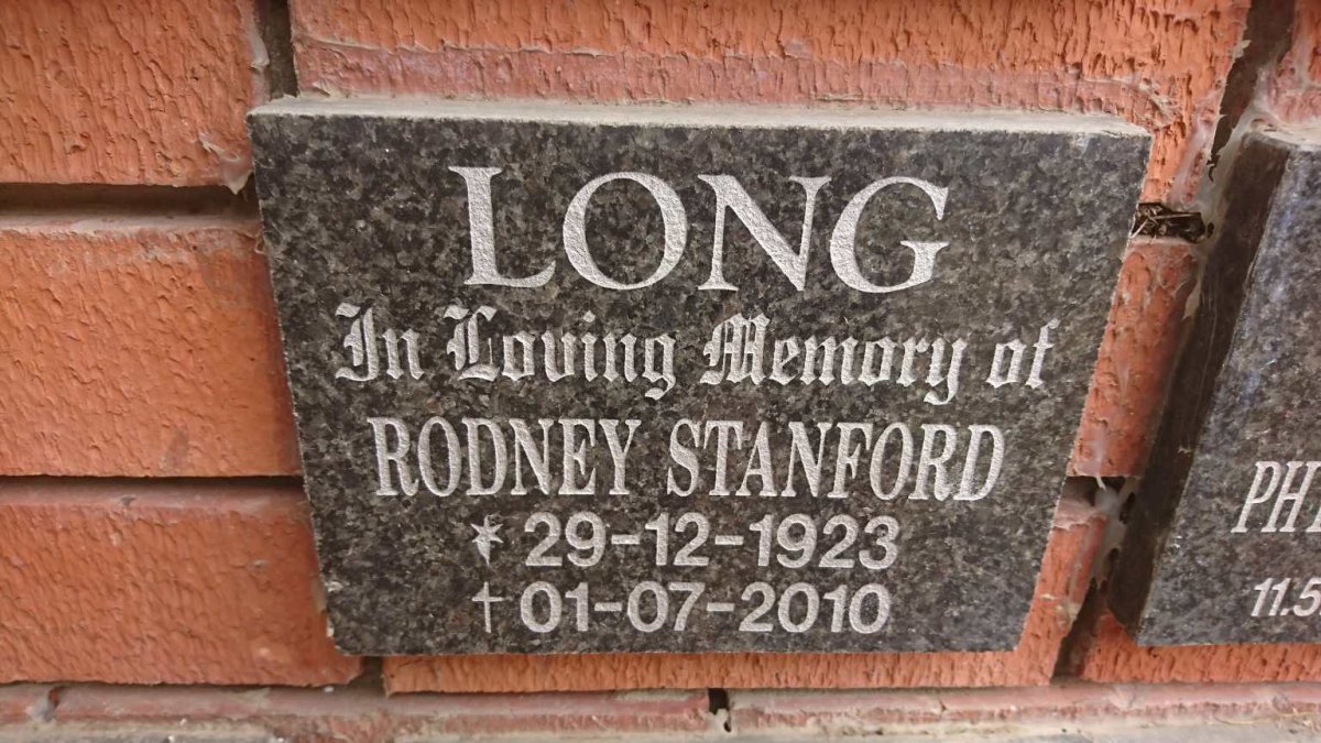 LONG Rodney Stanford 1923-2010